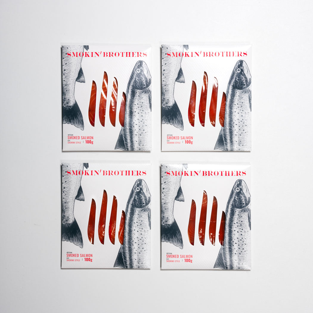 Family pack, 4x100g salmone affumicato