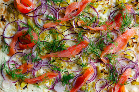Flammkuchen con Salmone Affumicato