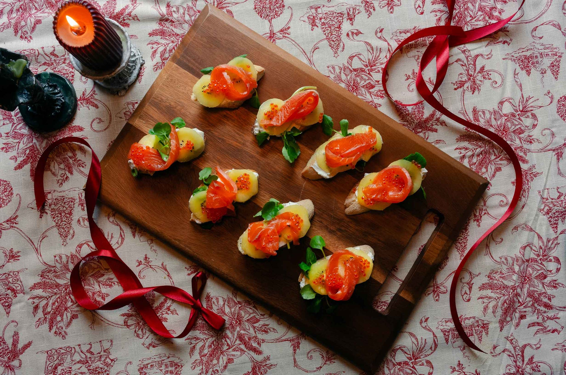 Cicchetti con Salmone Affumicato e Kiwi