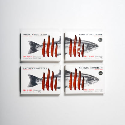 Family pack XL, 4x200g salmone affumicato