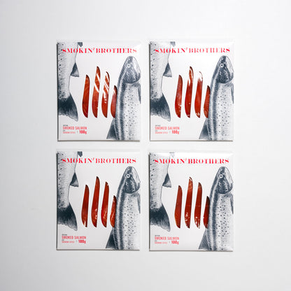Family pack, 4x100g salmone affumicato
