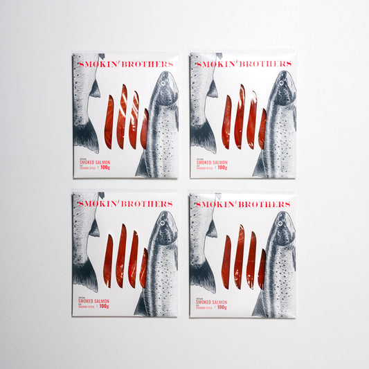 Family pack, 4x100g salmone affumicato